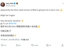 《博德之门3》Xbox实体版将需要3-4个光碟