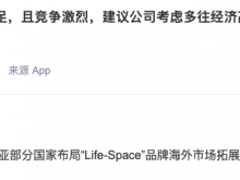 汤臣倍健：已在东南亚部分国家布局“Life-Space”海外市场拓展