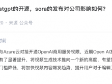 万兴科技：已与Azure云对接开通OpenAI商用服务权限