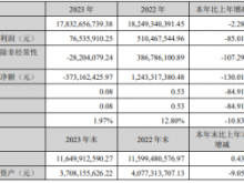 辉隆股份2023年净利7653.59万同比下滑85.01% 董事长程诚薪酬81.68万